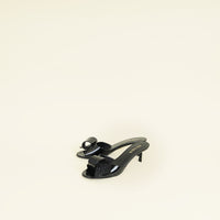 Prada Black Crystal Bow Sandal 40