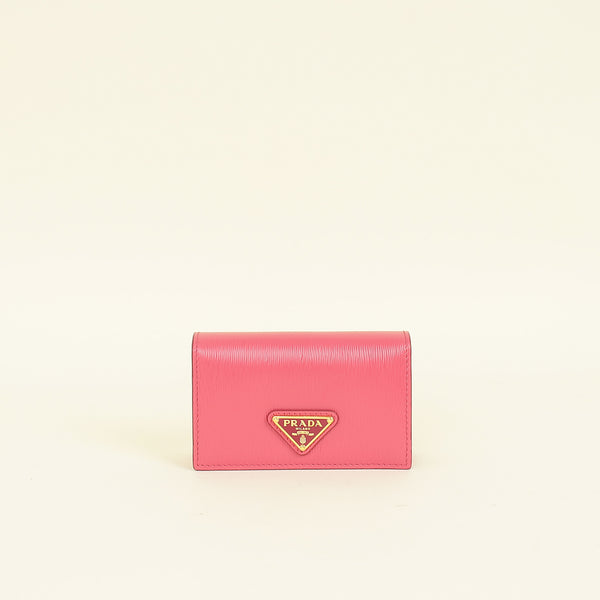 Prada Peonia Vitello Move Flap Card Holder – THE CLOSET