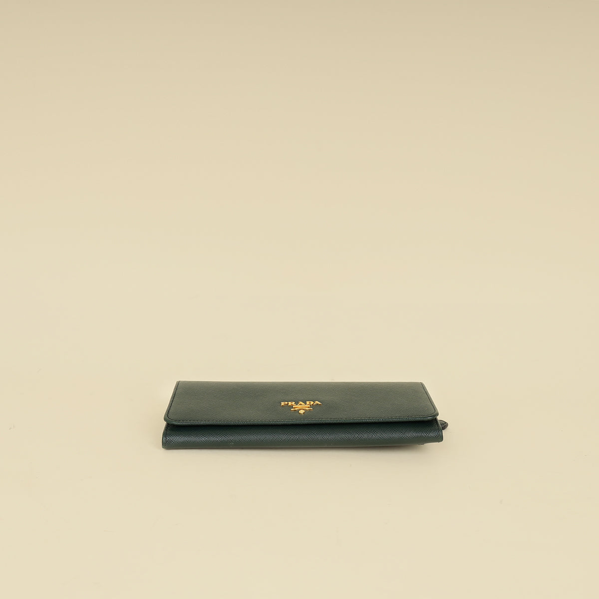 Prada Dark Green Lux Long Continental Wallet-Prada-THE CLOSET