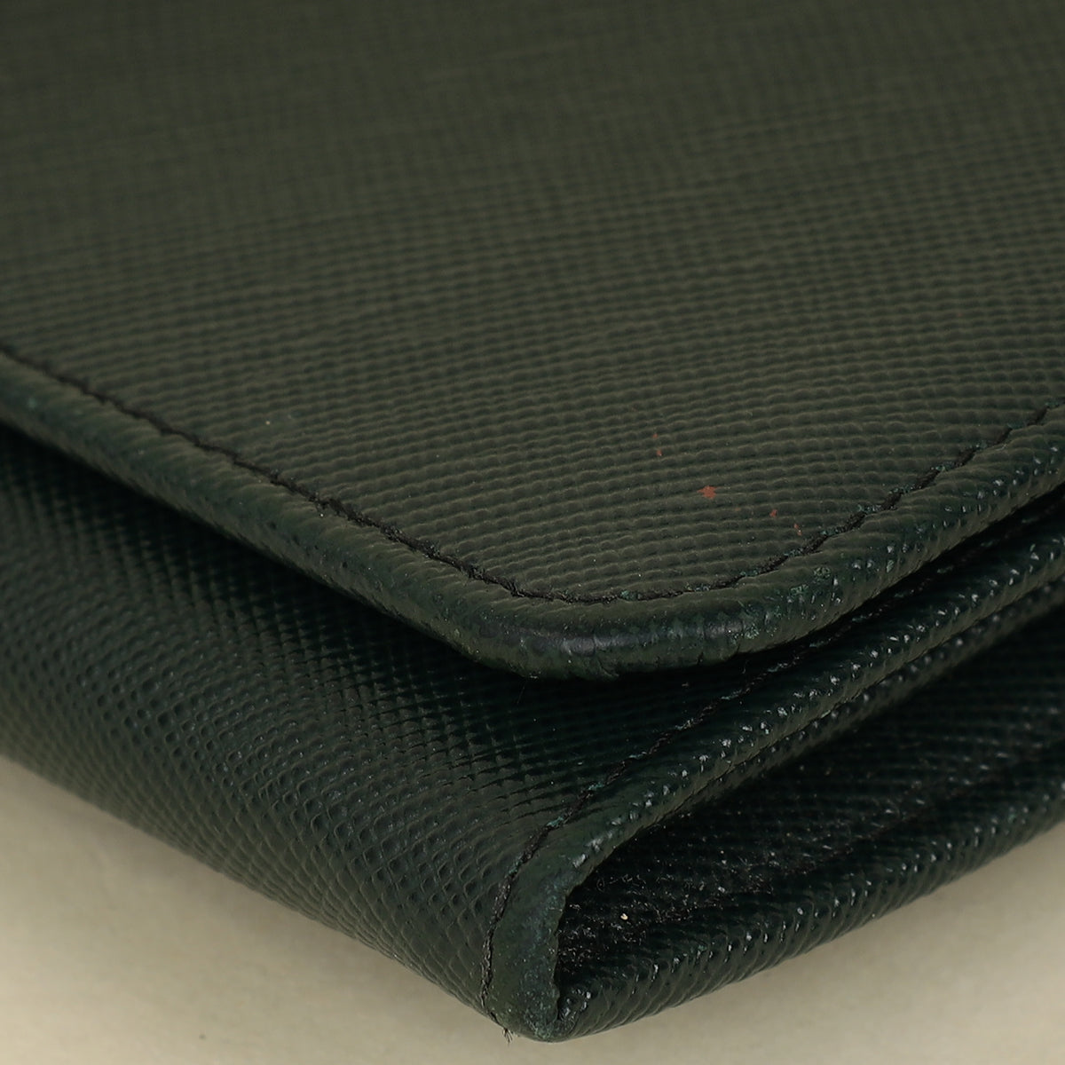 Prada Dark Green Lux Long Continental Wallet-Prada-THE CLOSET
