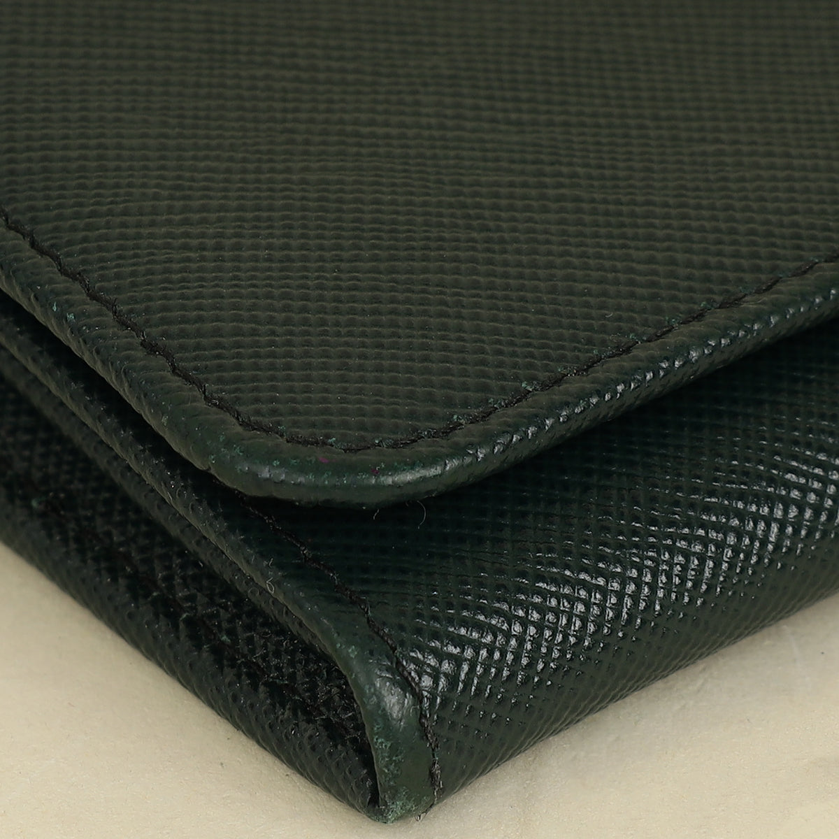Prada Dark Green Lux Long Continental Wallet-Prada-THE CLOSET