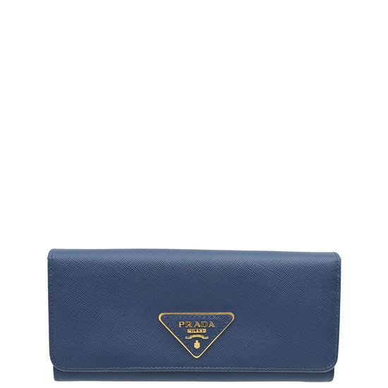 Prada Blue Large Wallet