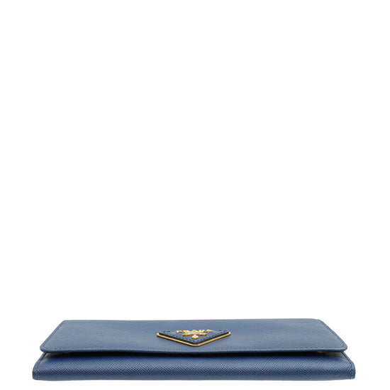 Load image into Gallery viewer, Prada Blue Large Wallet
