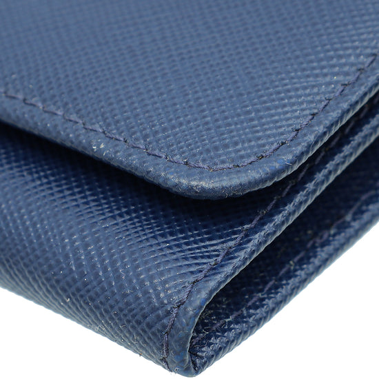 Load image into Gallery viewer, Prada Blue Large Wallet
