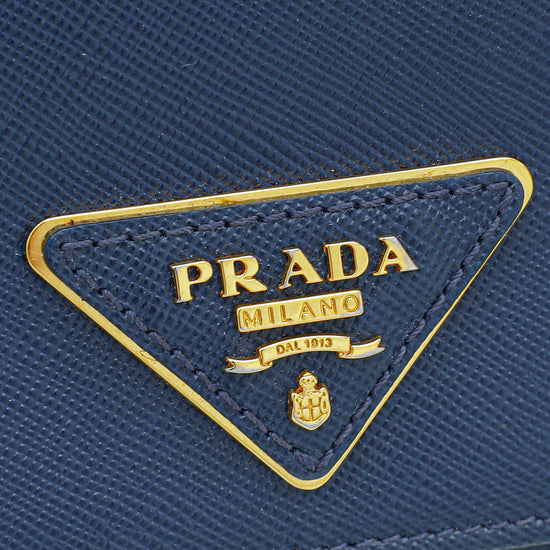 Load image into Gallery viewer, Prada Blue Large Wallet
