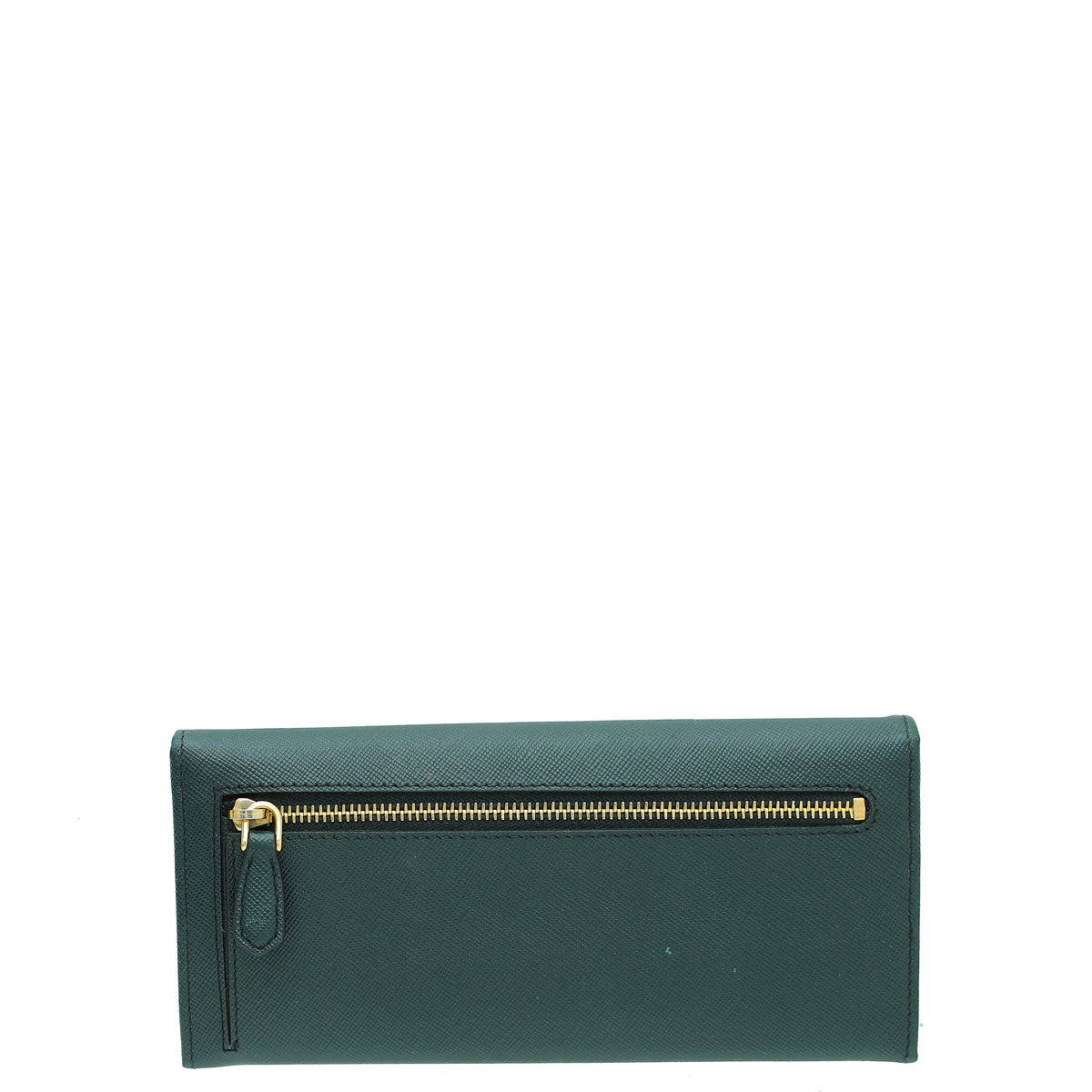 Prada Dark Green Lux Long Continental Wallet-Prada-THE CLOSET