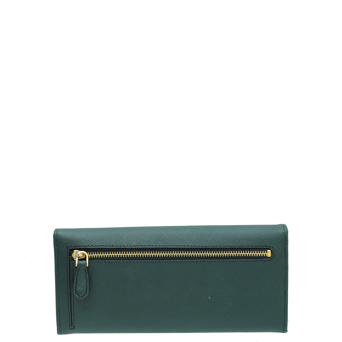 Prada Dark Green Lux Long Continental Wallet