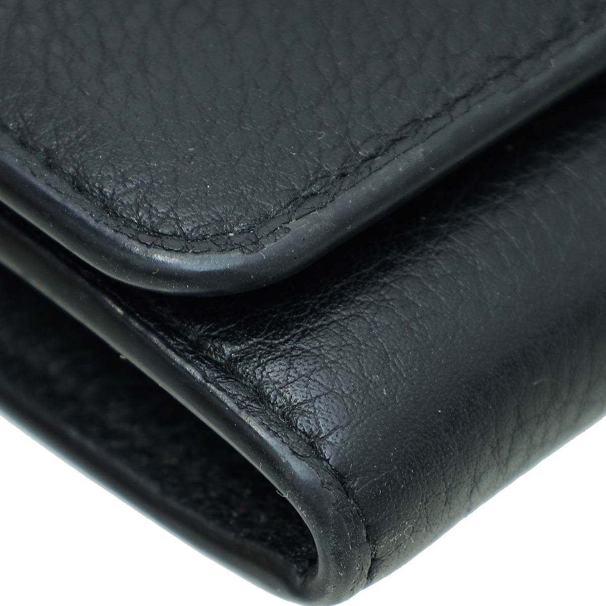 Prada Logo Daino Leather Continental Large Wallet