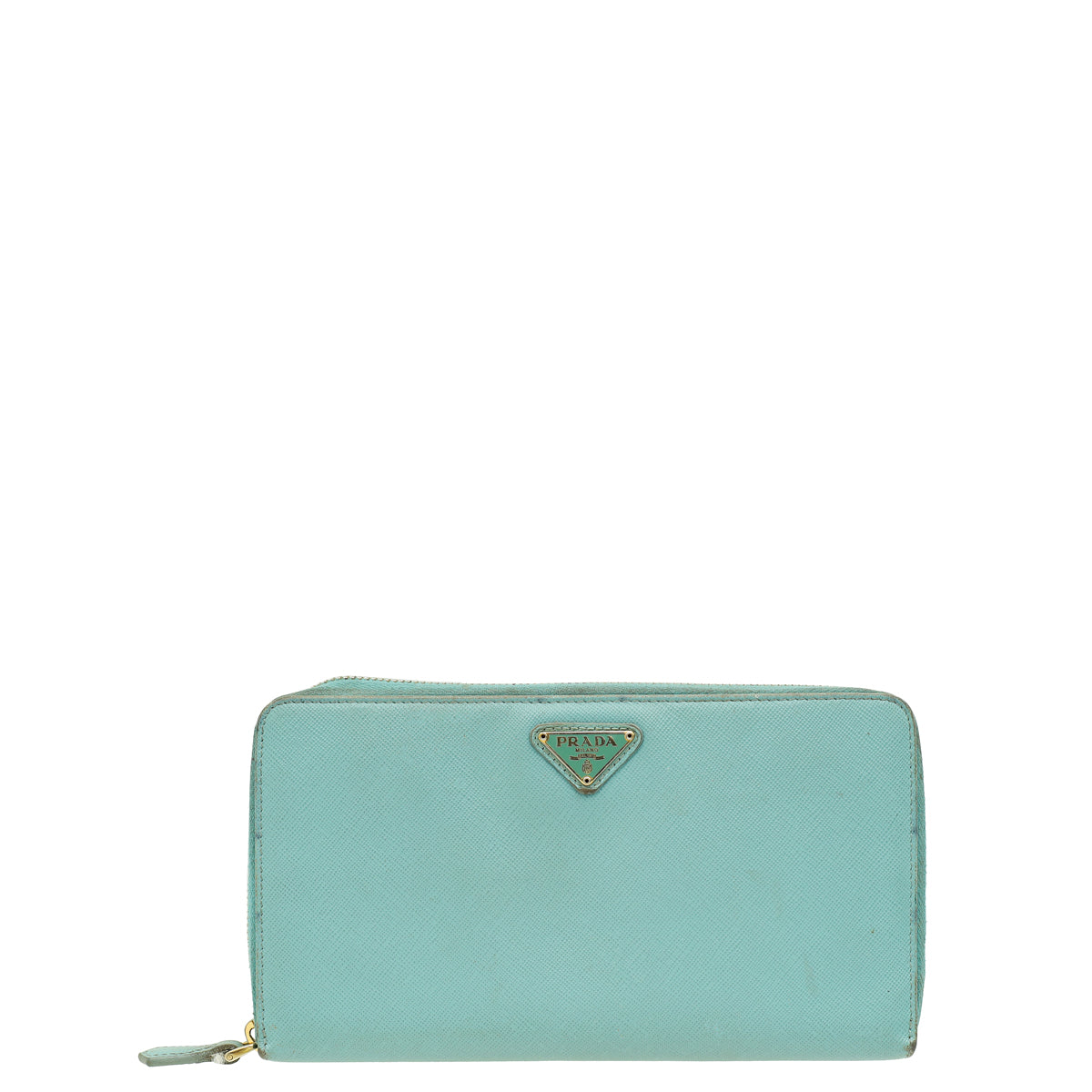 Prada Anice Blue Zip Around Organizer Wallet-Prada-THE CLOSET