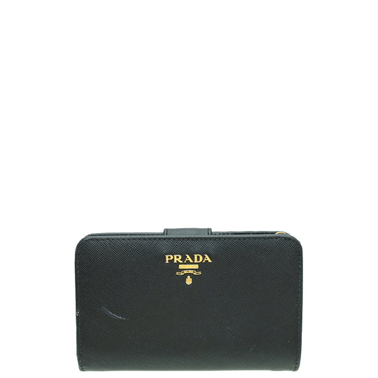 Prada Black French Wallet