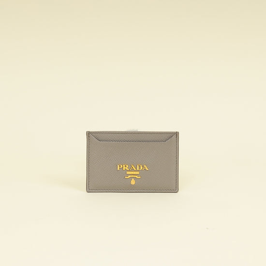 Prada Argilla Logo Card Holder