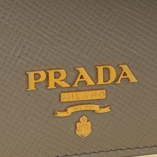 Prada Argilla Logo Card Holder