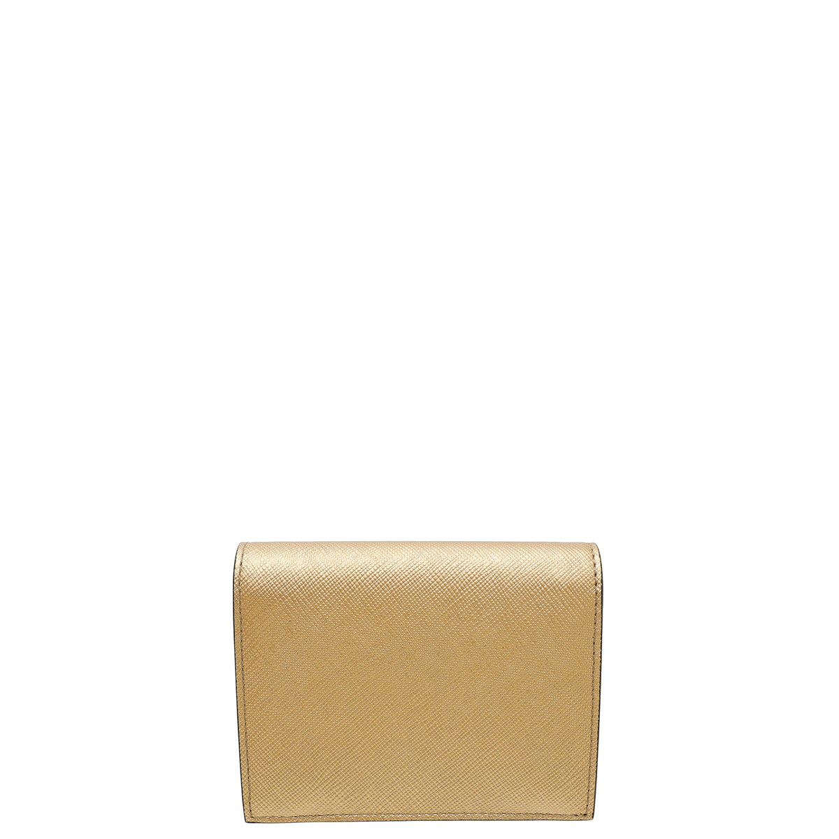 Prada Metallic Pink Bronze Shine Monochrome Small Wallet-Prada-THE CLOSET