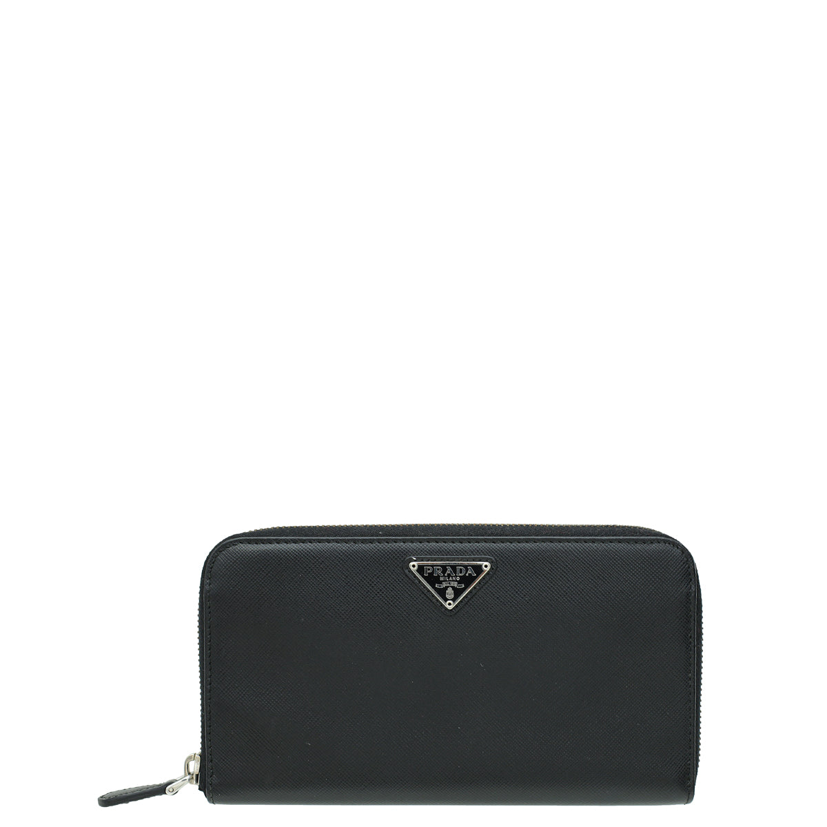 Prada Black Oro Zip Around Wallet-Prada-THE CLOSET