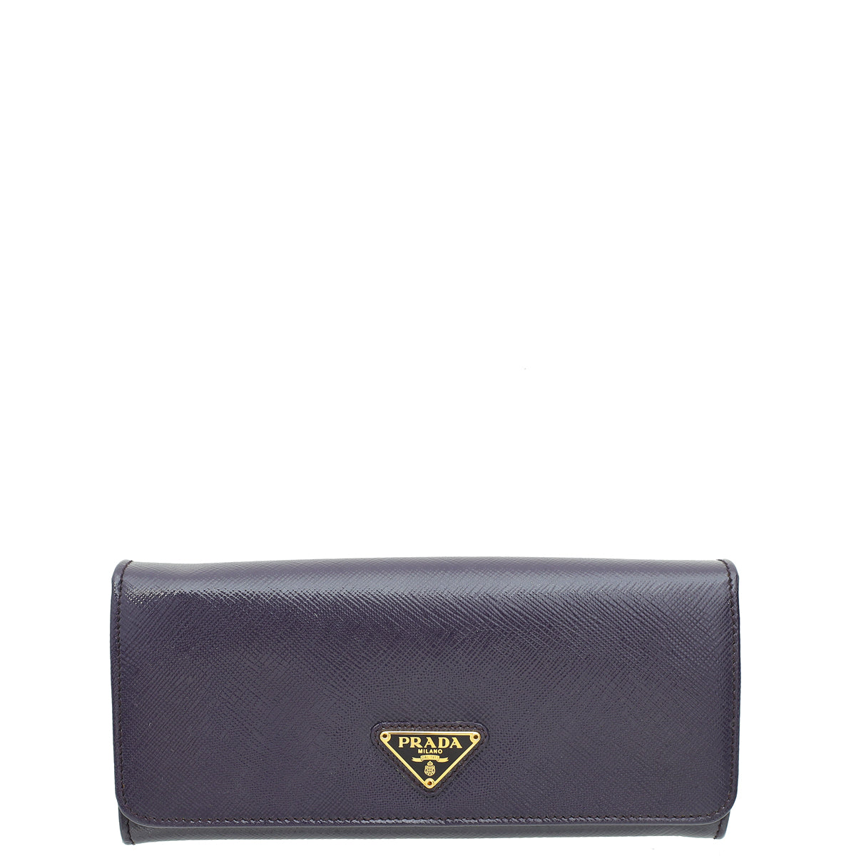 Prada Purple Lux Continental Wallet-Prada-THE CLOSET