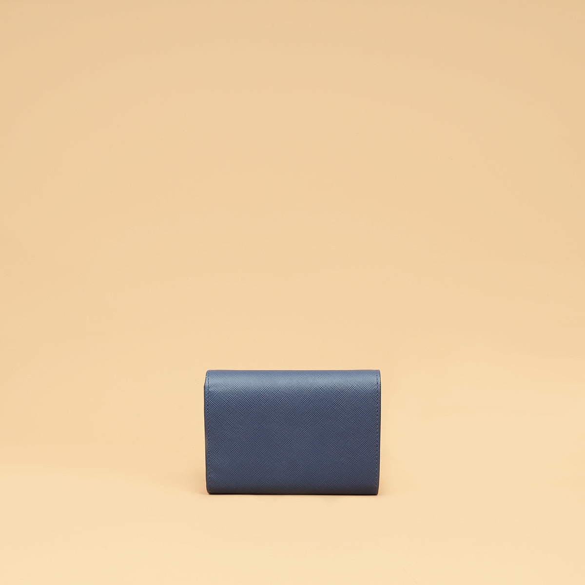 Prada Blue Trifold Small Wallet-Prada-THE CLOSET