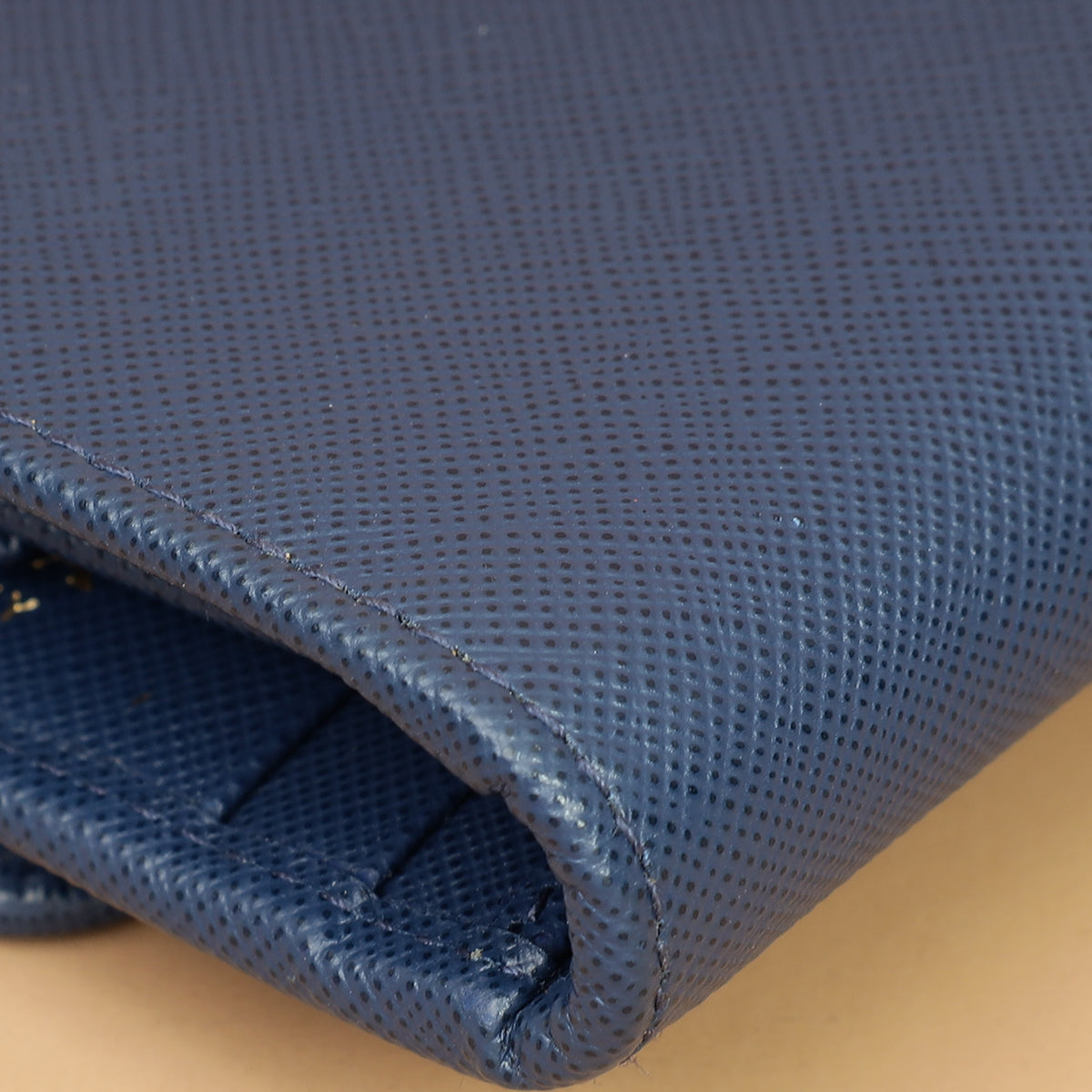 Prada Blue Trifold Small Wallet-Prada-THE CLOSET