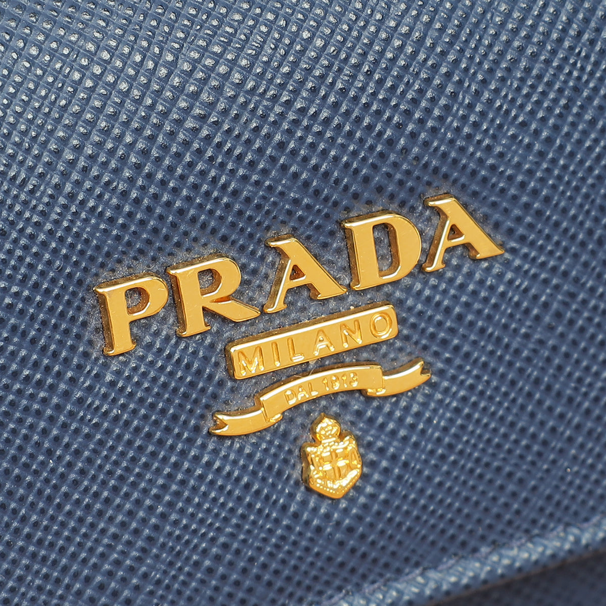 Prada Blue Trifold Small Wallet-Prada-THE CLOSET
