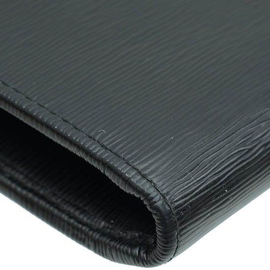 Prada Black Lux Long Zip Wallet