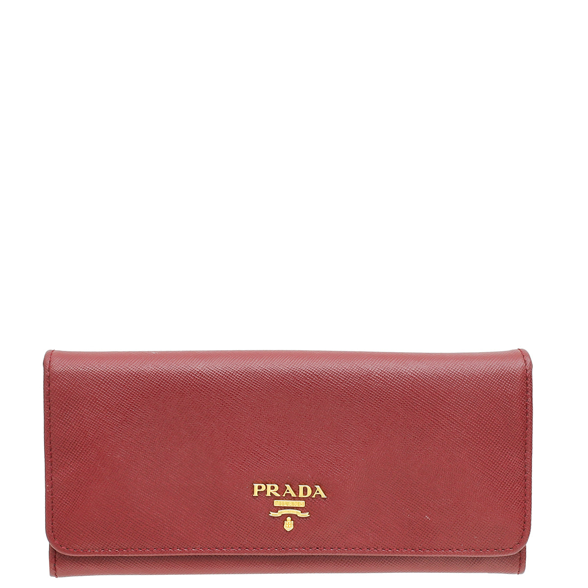 Prada Burgundy Long Continental Wallet-Prada-THE CLOSET