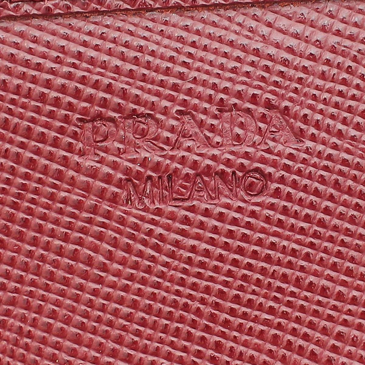 Prada Burgundy Long Continental Wallet