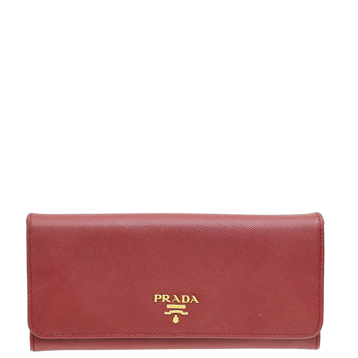 Prada Burgundy Long Continental Wallet