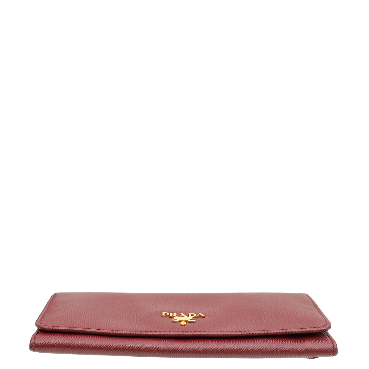 Prada Burgundy Long Continental Wallet