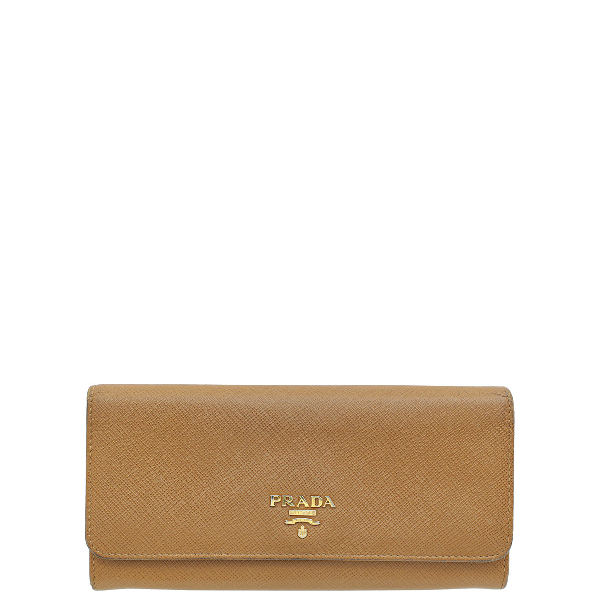 Prada Caramel Lux Large Continental Wallet-Prada-THE CLOSET