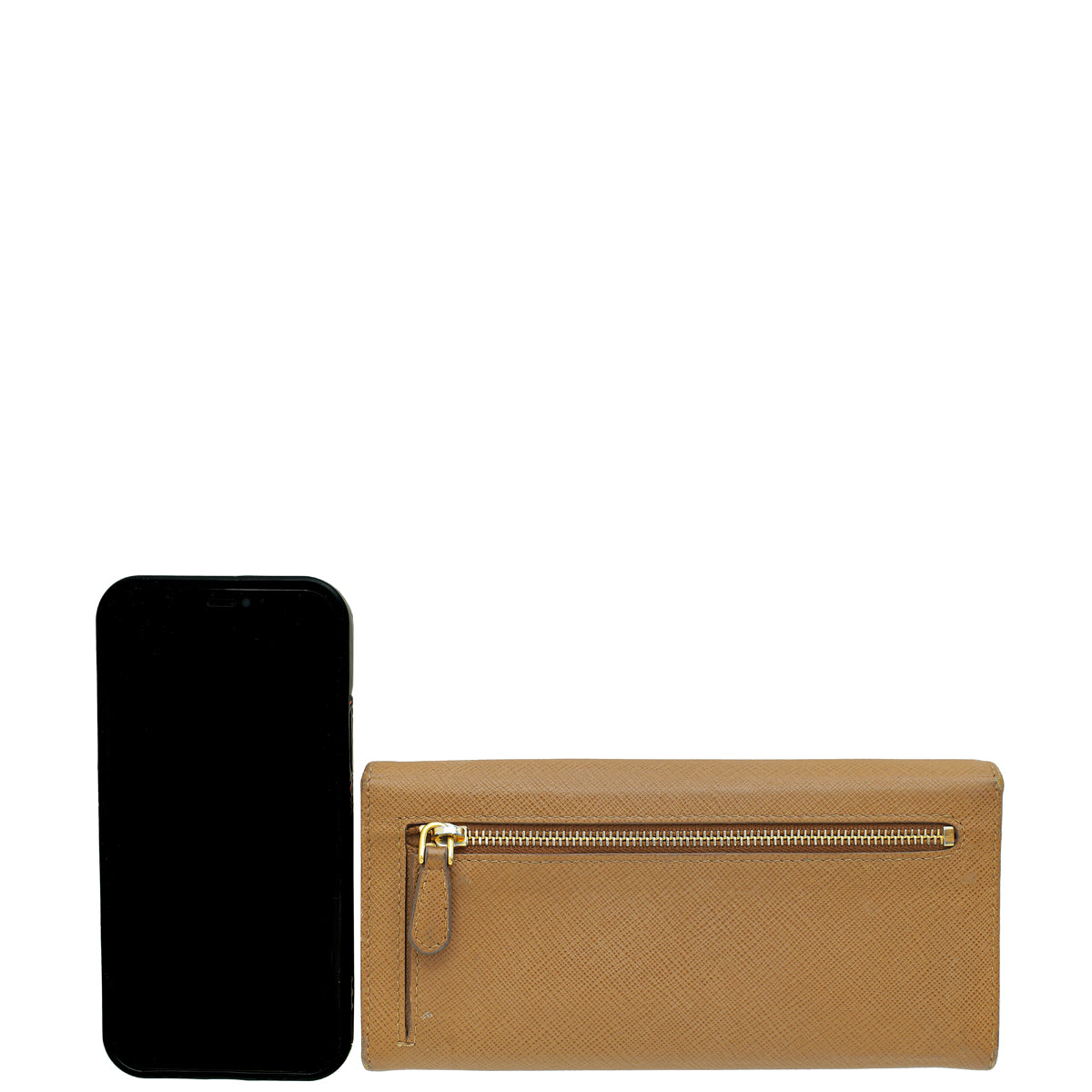 Prada Caramel Lux Large Continental Wallet-Prada-THE CLOSET