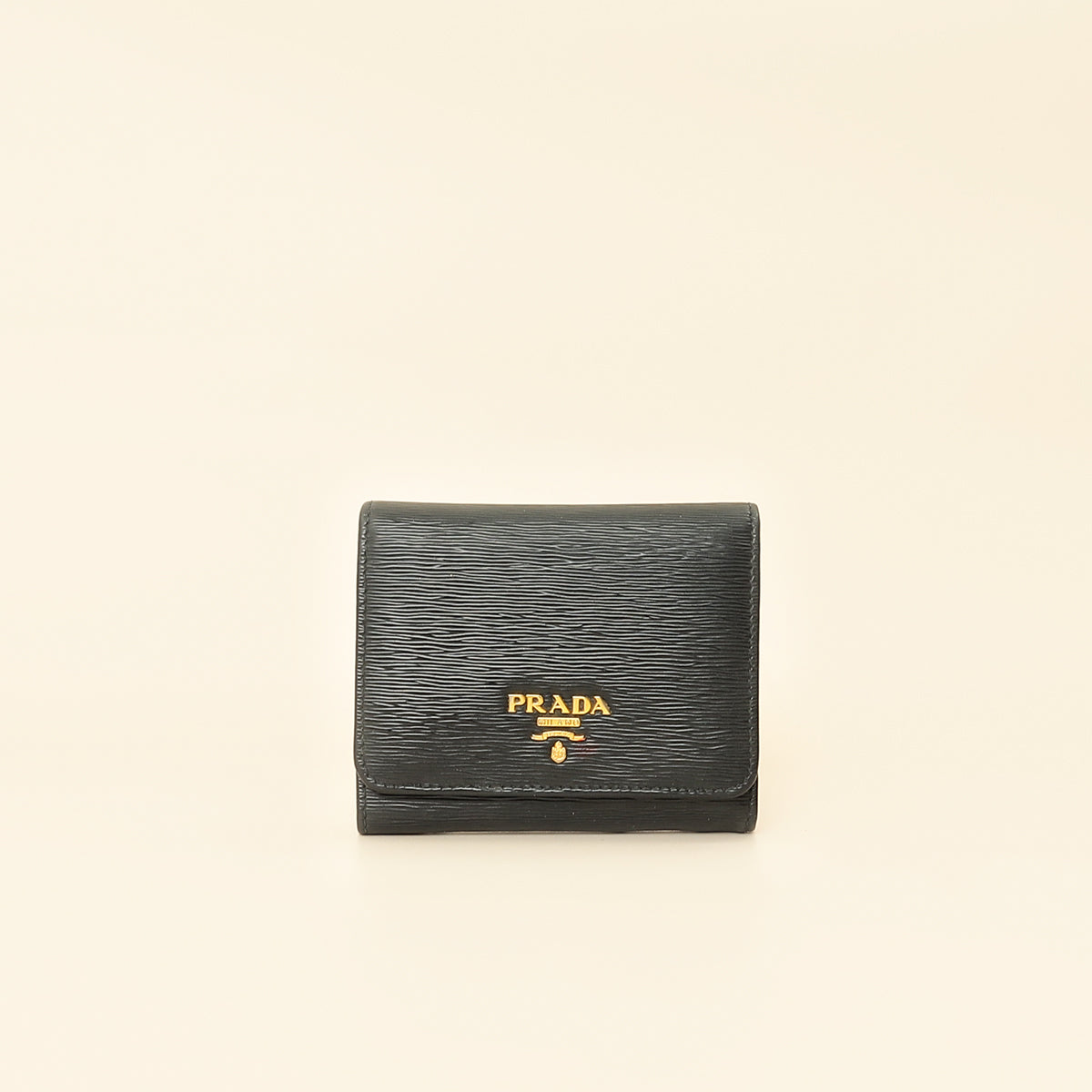 Prada Black Vitello Move Small Wallet-Prada-THE CLOSET