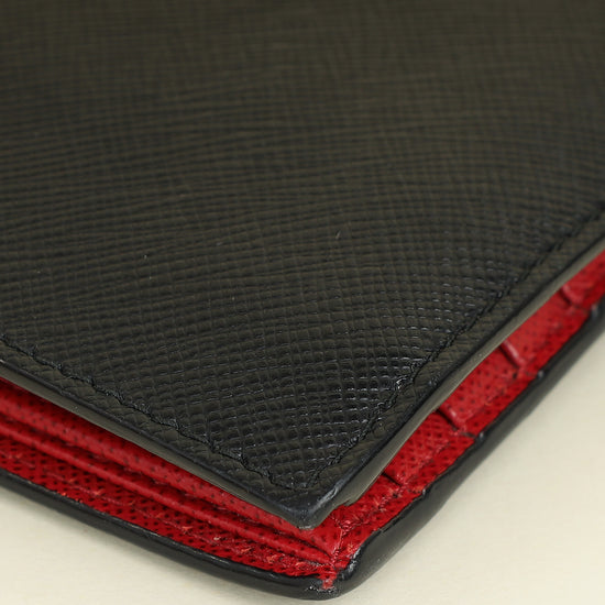 Prada Black Bi-fold Wallet