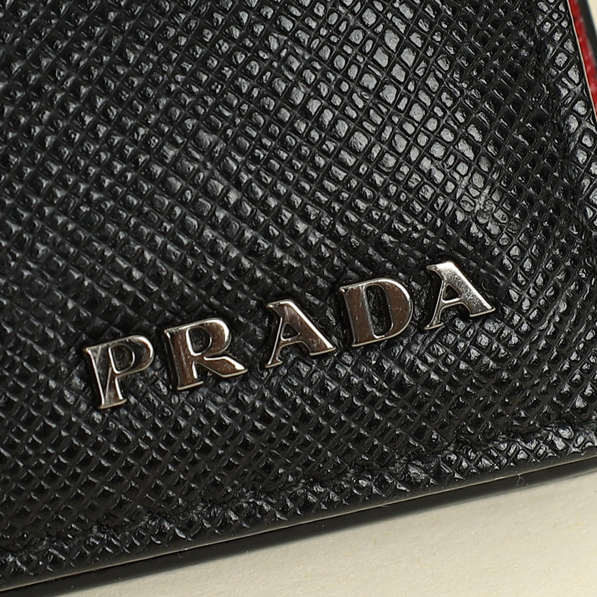 Prada Black Bi-fold Wallet