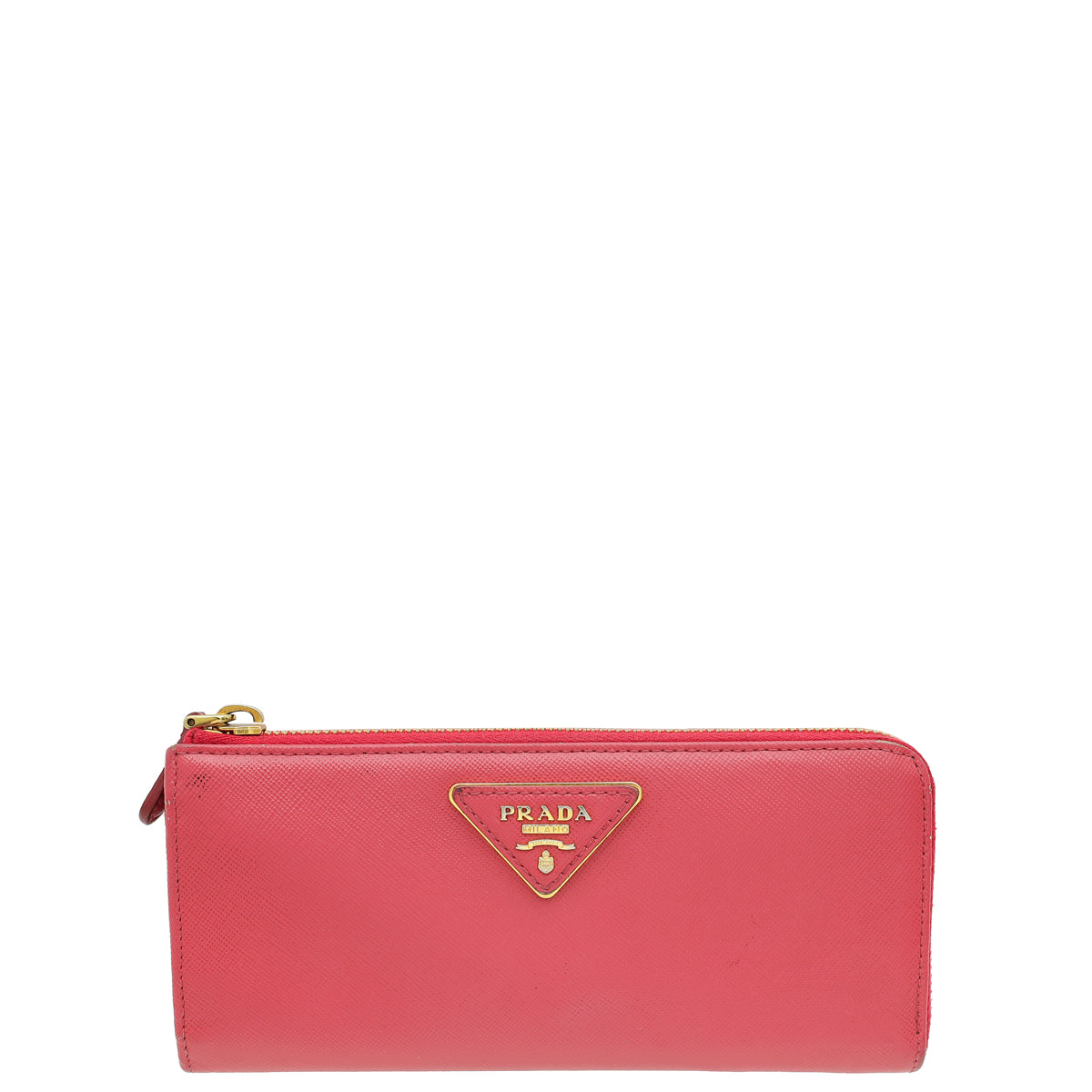 Prada Pink Zip Long Wallet-Prada-THE CLOSET