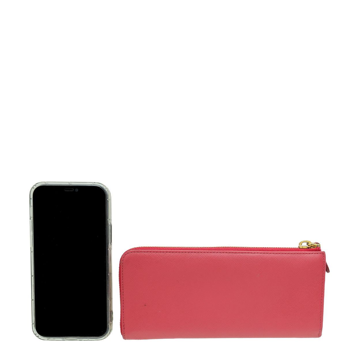 Prada Pink Zip Long Wallet-Prada-THE CLOSET