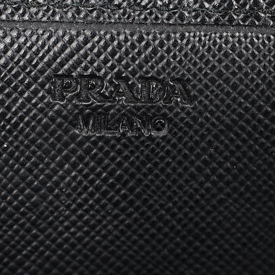 Prada Black Lux Continental Long Wallet-Prada-THE CLOSET
