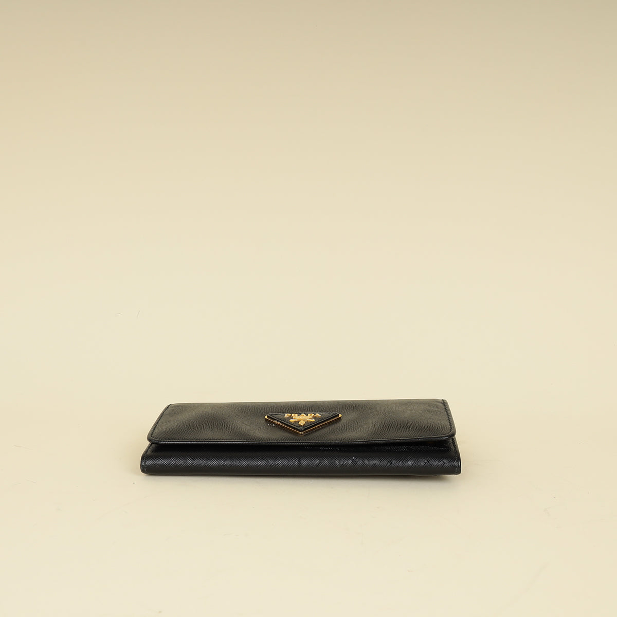 Prada Black Lux Continental Long Wallet-Prada-THE CLOSET