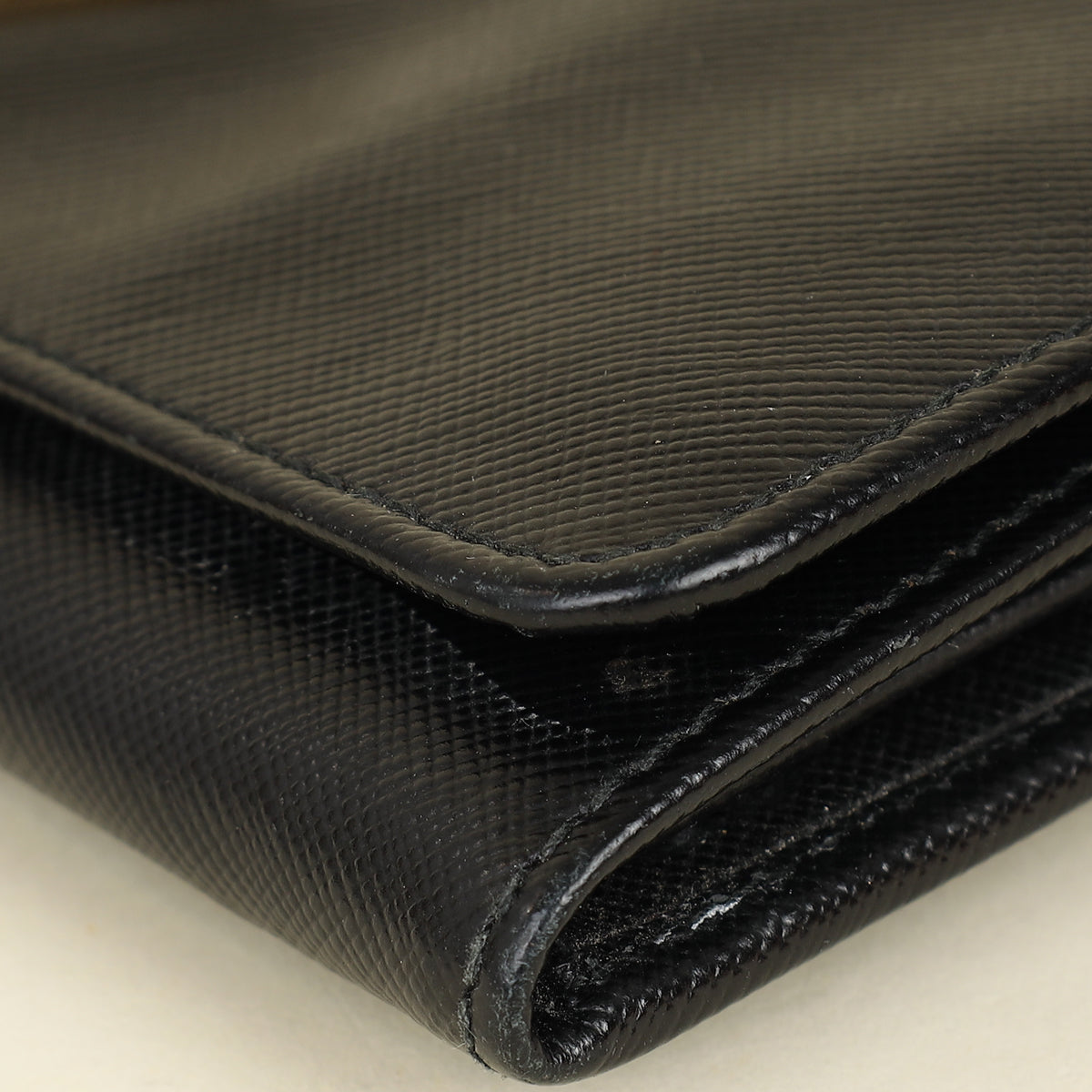 Prada Black Lux Continental Long Wallet-Prada-THE CLOSET