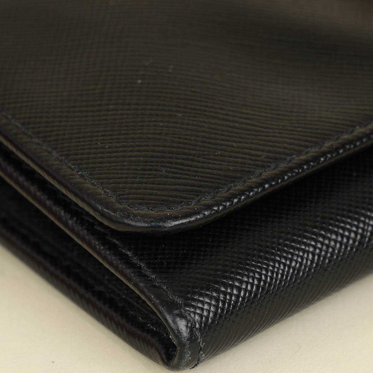 Prada Black Lux Continental Long Wallet-Prada-THE CLOSET