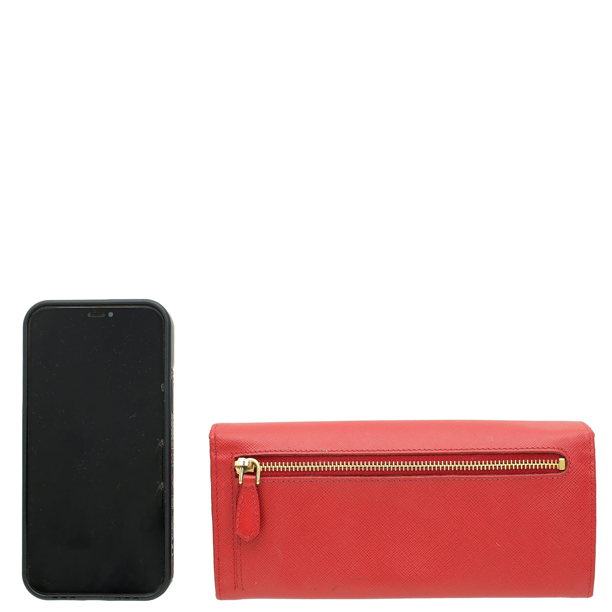 Prada Red Lux Bow Continental Wallet-Prada-THE CLOSET