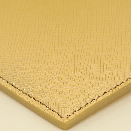 Prada Metallic Gold Zipped Card Holder-Prada-THE CLOSET