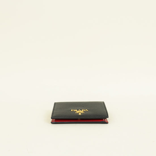 Prada Black Bifold Small Wallet
