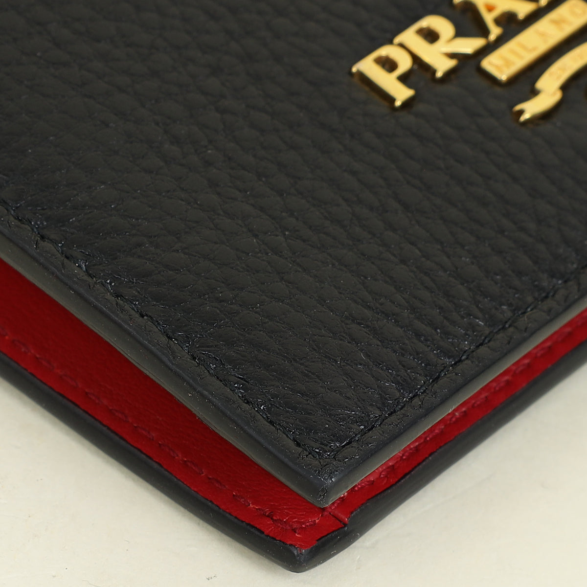 Prada Black Bifold Small Wallet