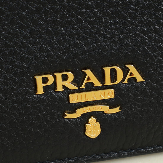 Prada Black Bifold Small Wallet