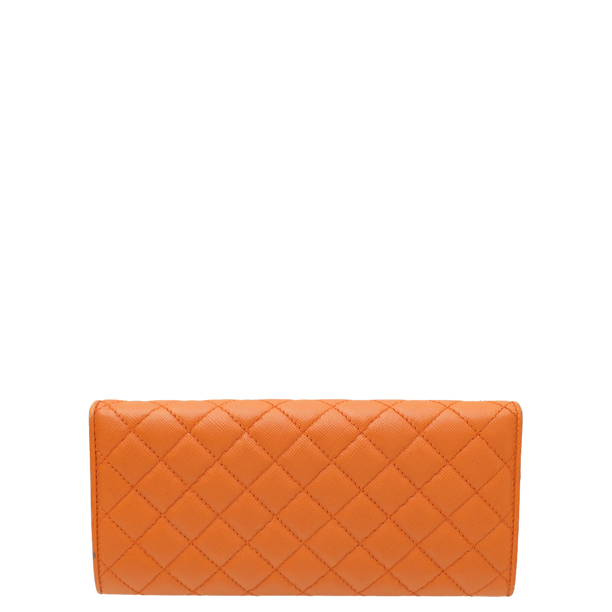 Prada Papaya Quilted Continental Wallet-Prada-THE CLOSET