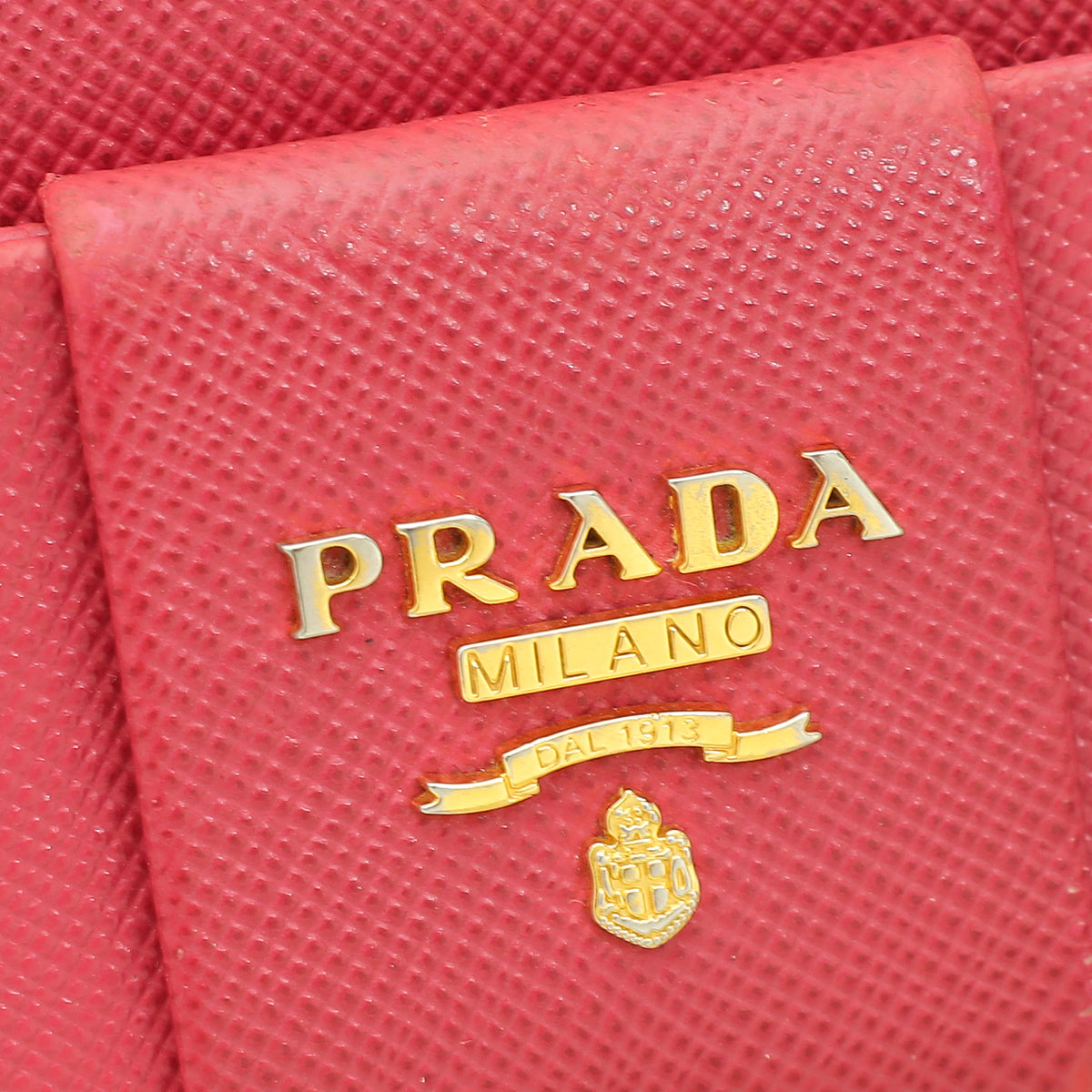 Prada Pink Lux Bow Continental Wallet