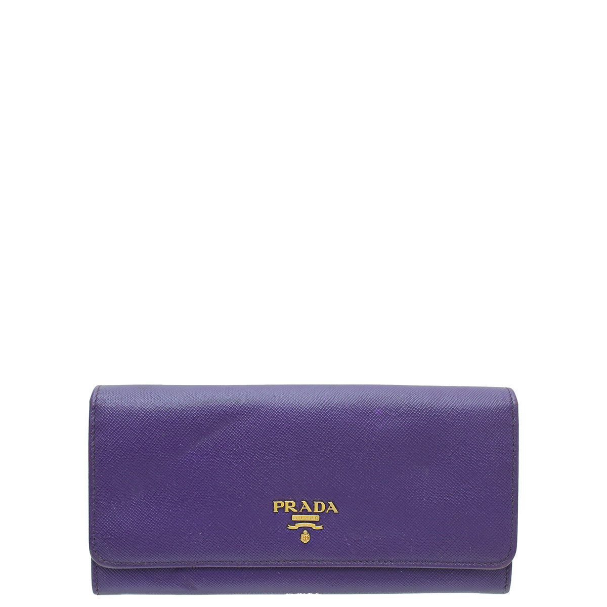 Prada Violet Lux Continental Wallet-Prada-THE CLOSET