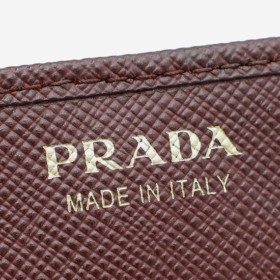 Prada Granato Metal Wallet On Chain