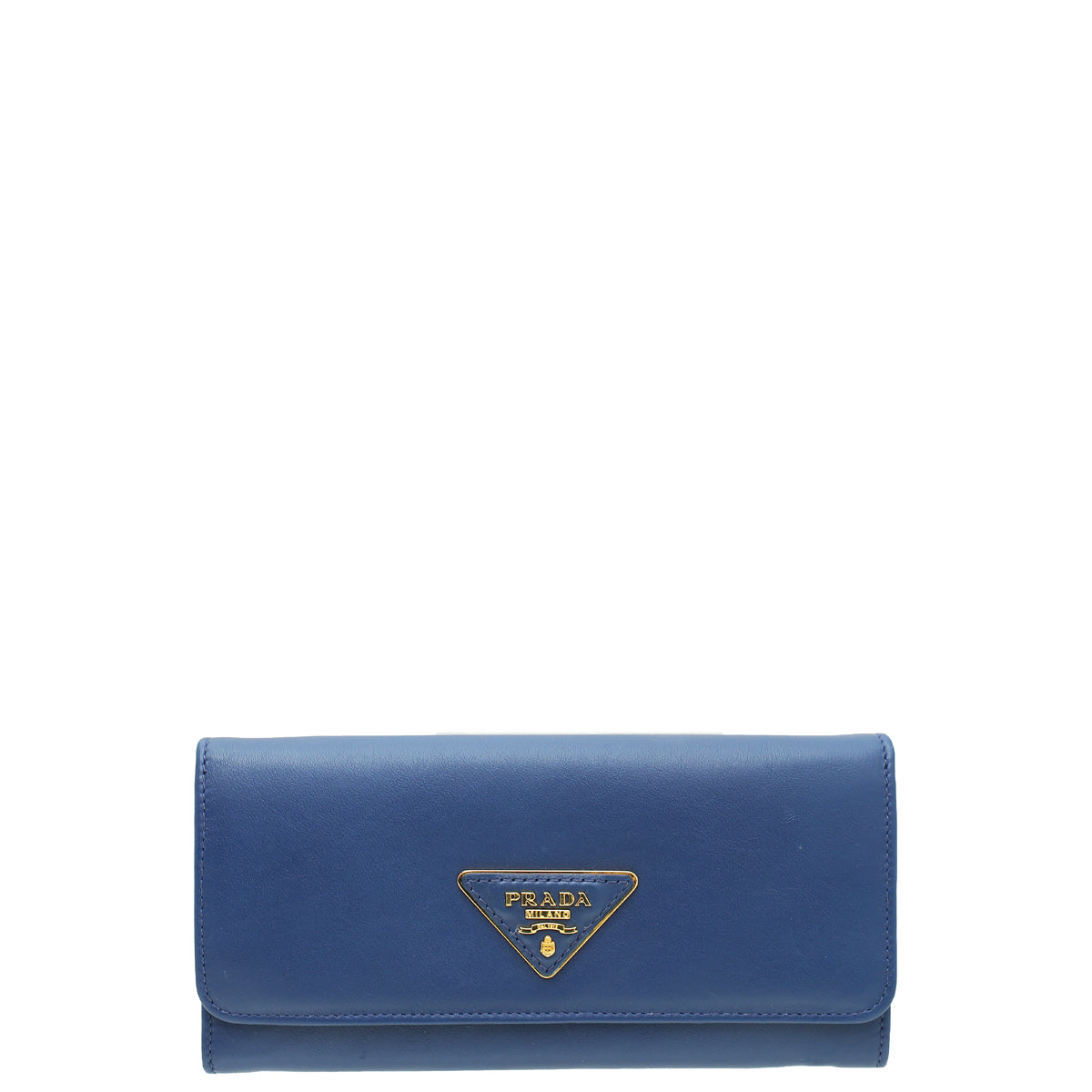 Prada Blue City Flap Long Wallet-Prada-THE CLOSET