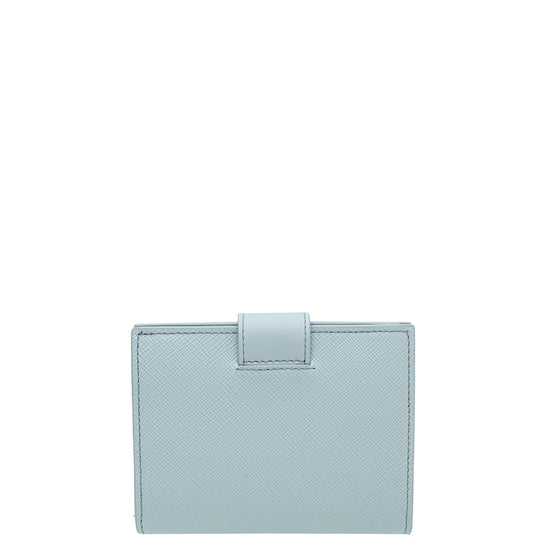 Prada Fiordaliso Blue Small Wallet