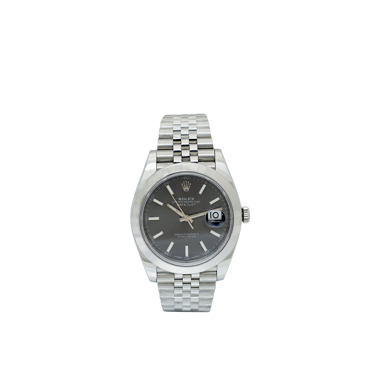 Rolex ST.ST Datejust Grey Dial 40mm Watch-Rolex-THE CLOSET